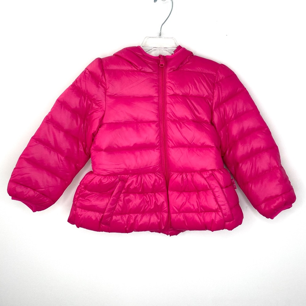 Le Top Pink Girls Puffy Jacket